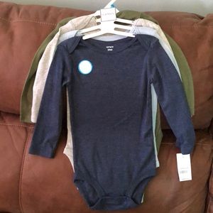 Four long sleeve onesies